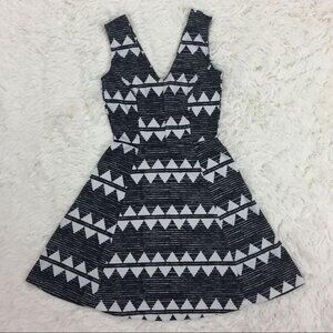 White Sleeveless Skater Dress